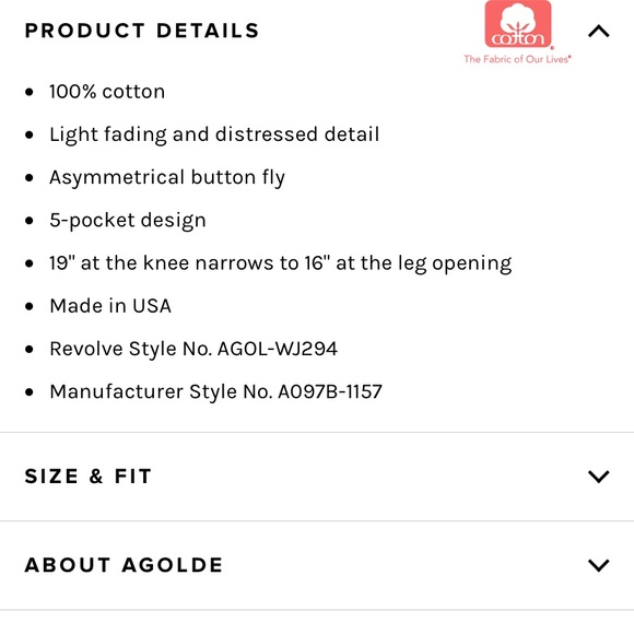 AGOLDE • Criss Cross Jean in Synchronize - Picture 4 of 16